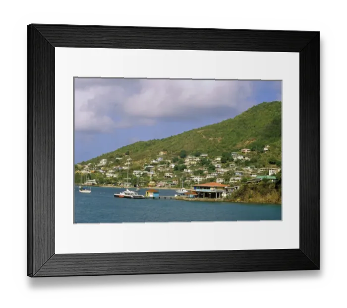 Framed Print : Caribbean, Bequia. Boats Framed Print : Caribbean, Bequia. Boats
