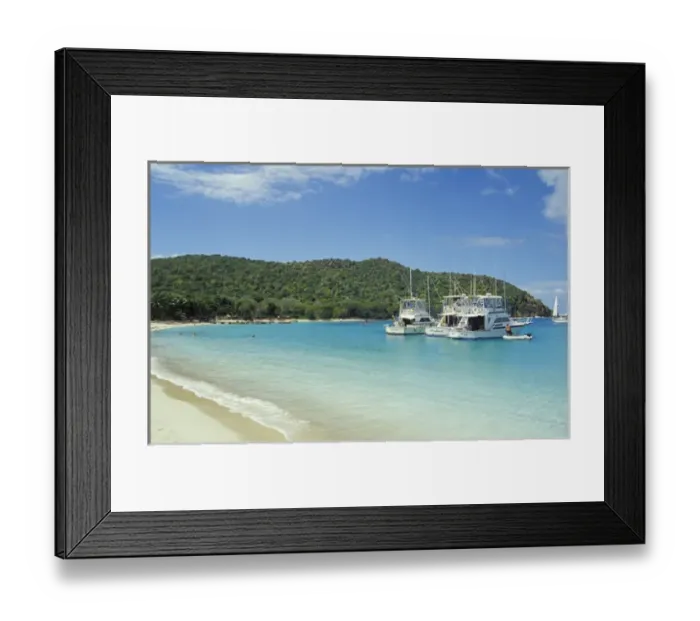 Framed Print : Caribbean, Grenadines, Mayreau. Boaters haven Framed Print : Caribbean, Grenadines, Mayreau. Boaters haven