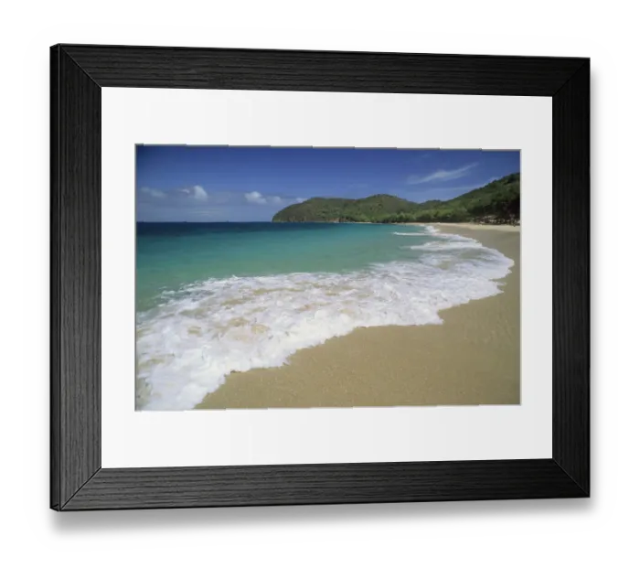 Framed Print : Grenadines, beach at Mayreau Island