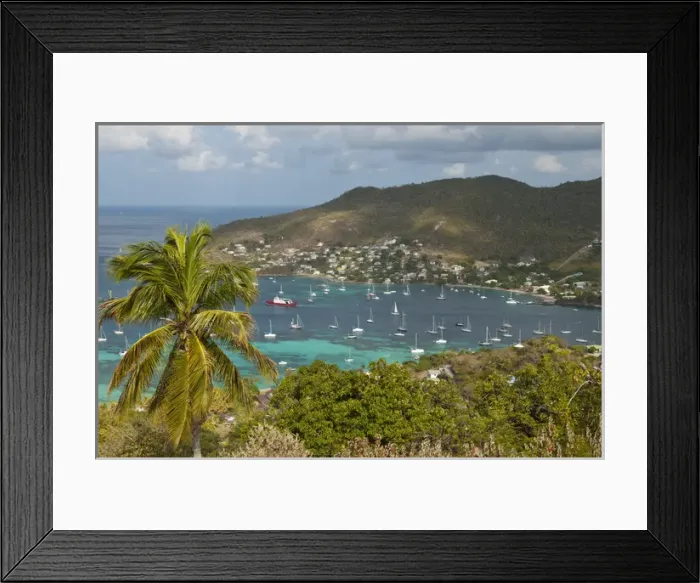 Framed Print : Port Elizabeth harbour, Bequia, St. Vincent & The Grenadines Framed Print : Port Elizabeth harbour, Bequia, St. Vincent & The Grenadines