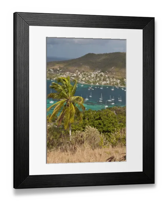 Framed Print : Port Elizabeth harbour, Bequia, St. Vincent & The Grenadines