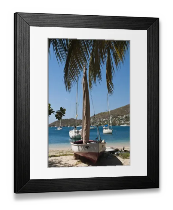 Framed Print : Fishing boats in Port Elizabeth harbour, Bequia, St. Vincent & The Grenadines Framed Print : Fishing boats in Port Elizabeth harbour, Bequia, St. Vincent & The Grenadines