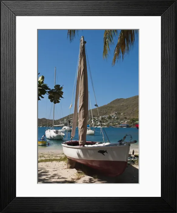 Framed Print : Fishing boats in Port Elizabeth harbour, Bequia, St. Vincent & The Grenadines Framed Print : Fishing boats in Port Elizabeth harbour, Bequia, St. Vincent & The Grenadines