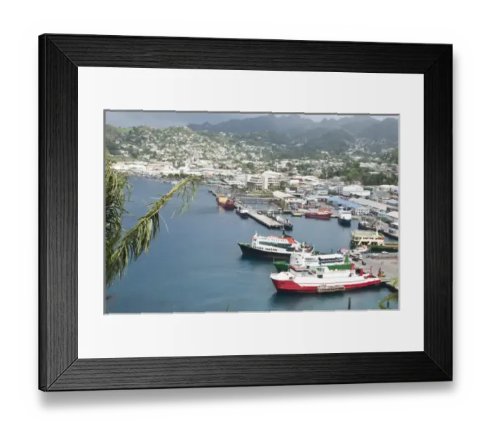 Framed Print : Kingstown Harbour, St. Vincent & The Grenadines Framed Print : Kingstown Harbour, St. Vincent & The Grenadines