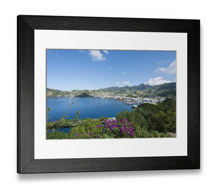 Framed Print : Kingstown Harbour, St. Vincent & The Grenadines