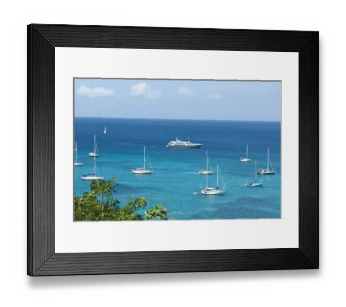 Framed Print : Bequia, St. Vincent & The Grenadines. Port Elizabeth Framed Print : Bequia, St. Vincent & The Grenadines. Port Elizabeth