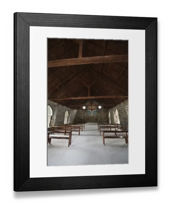 Framed Print : Canouan Island, St. Vincent & The Grenadines. Old English church