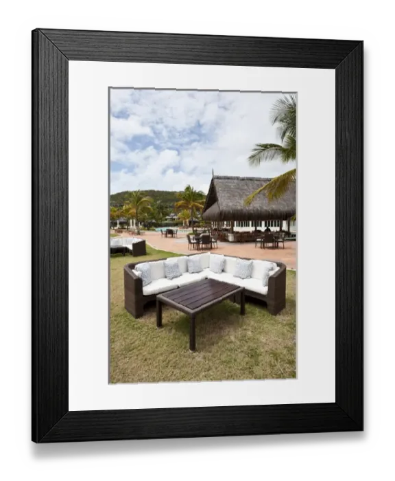 Framed Print : Canouan Island, St. Vincent & The Grenadines. Canouan Resort at Carenage Bay