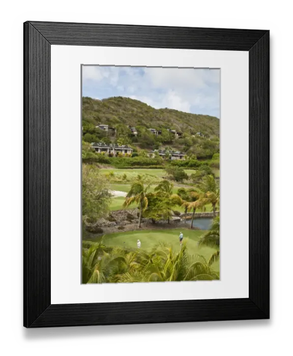 Framed Print : Canouan Island, St. Vincent & The Grenadines. Canouan Resort at Carenage Bay