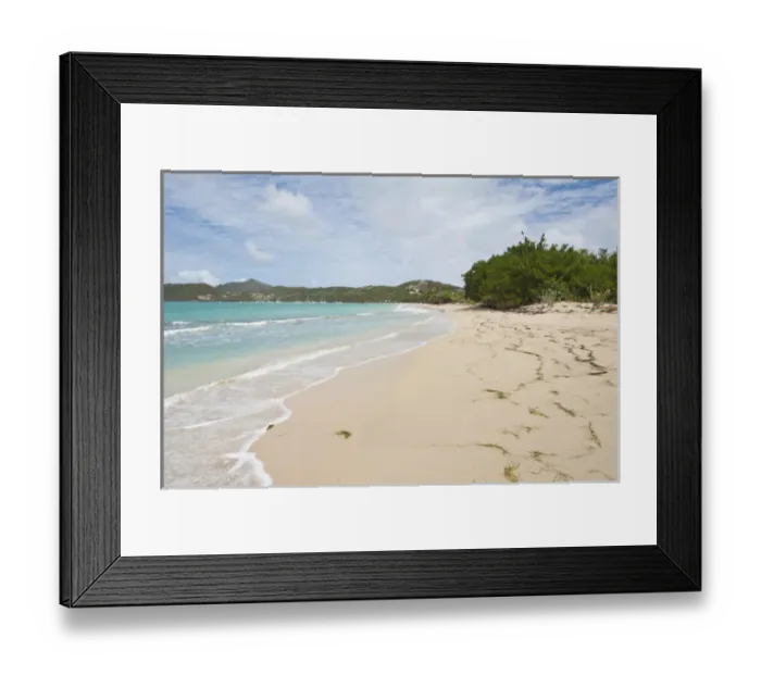 Framed Print : Canouan Island, St. Vincent & The Grenadines. Grand Bay beach Framed Print : Canouan Island, St. Vincent & The Grenadines. Grand Bay beach