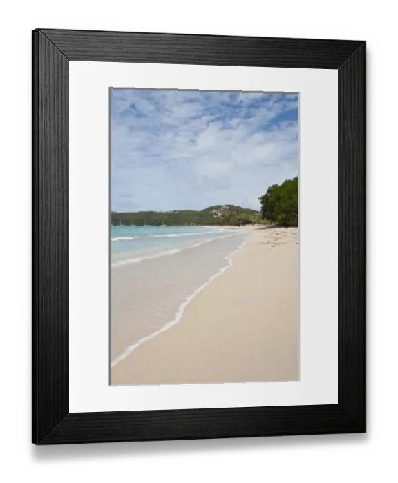 Framed Print : Canouan Island, St. Vincent & The Grenadines. Grand Bay beach Framed Print : Canouan Island, St. Vincent & The Grenadines. Grand Bay beach