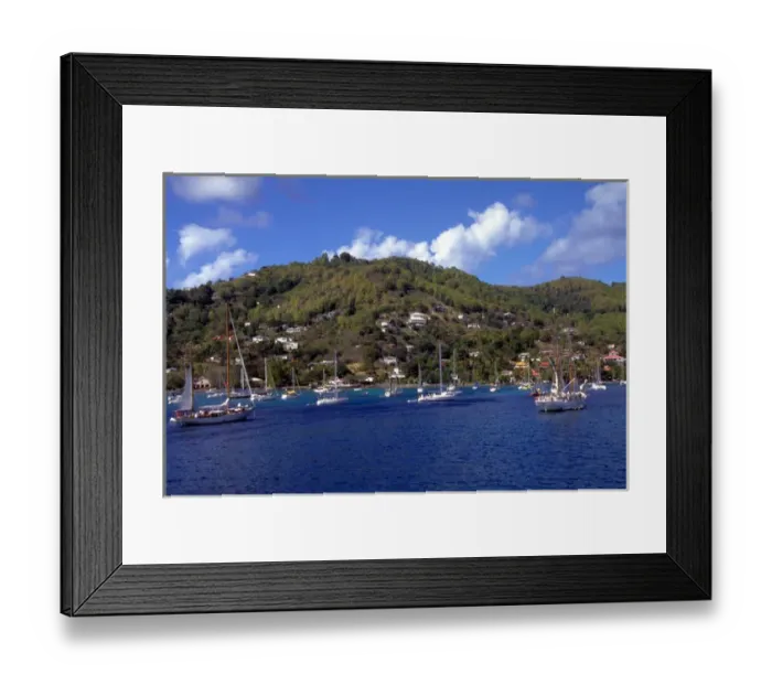 Framed Print : 01. Caribbean, St. Vincent and The Grenadines, Bequia. Port Elizabeth Framed Print : 01. Caribbean, St. Vincent and The Grenadines, Bequia. Port Elizabeth