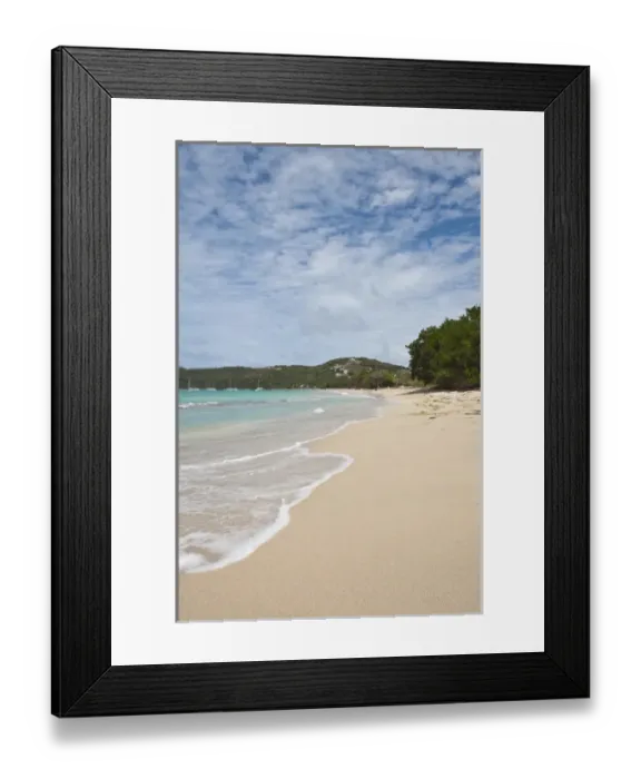 Framed Print : Canouan Island, St. Vincent & The Grenadines. Grand Bay beach Framed Print : Canouan Island, St. Vincent & The Grenadines. Grand Bay beach
