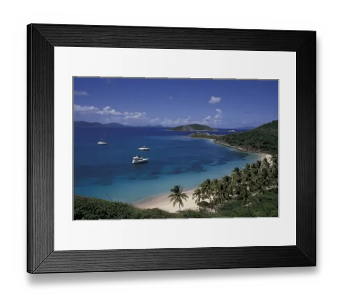 Framed Print : Caribbean, British Virgin Islands View of Peter Island Framed Print : Caribbean, British Virgin Islands View of Peter Island