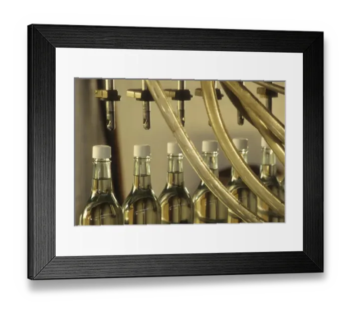 Framed Print : Caribbean: US Virgin Islands, St Croix, detail of bottles along assembly line Framed Print : Caribbean: US Virgin Islands, St Croix, detail of bottles along assembly line