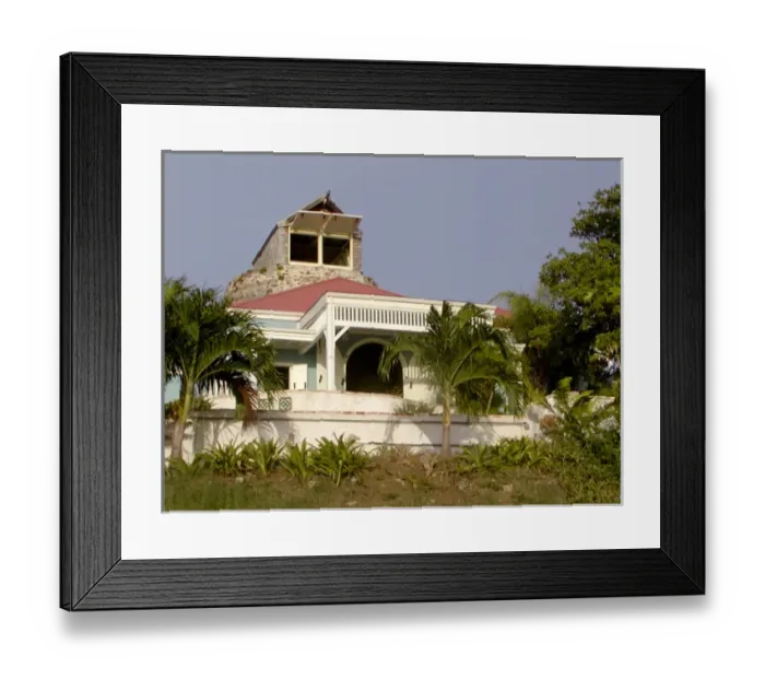 Framed Print : Caribbean, US Virgin Islands, St. Croix, sugar mill converted to home Framed Print : Caribbean, US Virgin Islands, St. Croix, sugar mill converted to home
