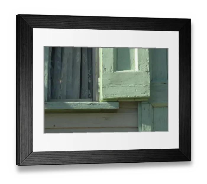 Framed Print : U. S. Virgin Islands, St. Croix: Christiansted architecture, window with lace