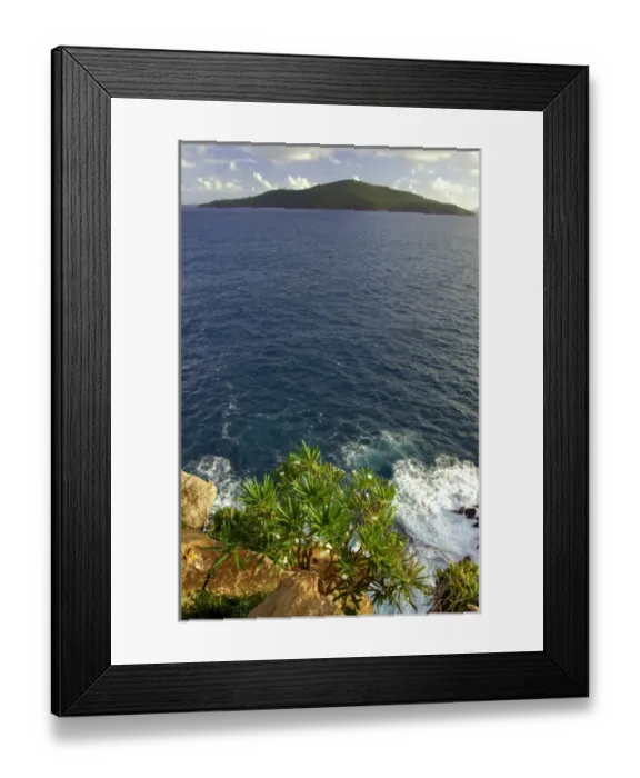 Framed Print : Caribbean, U. S. Virgin Islands, St. Thomas. View from the rocky shoreline of Framed Print : Caribbean, U. S. Virgin Islands, St. Thomas. View from the rocky shoreline of