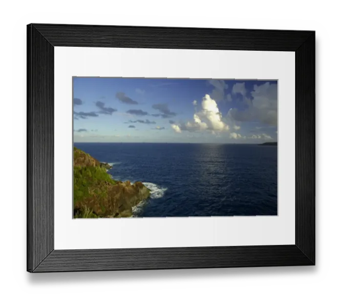 Framed Print : Caribbean, U. S. Virgin Islands, St. Thomas. View from the rocky shoreline of Peterborg area of St Framed Print : Caribbean, U. S. Virgin Islands, St. Thomas. View from the rocky shoreline of Peterborg area of St