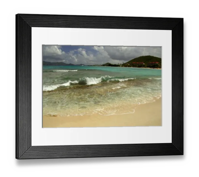 Framed Print : Caribbean, U. S. Virgin Islands, St. Thomas, St. John Bay, Sapphire Beach. View of Framed Print : Caribbean, U. S. Virgin Islands, St. Thomas, St. John Bay, Sapphire Beach. View of
