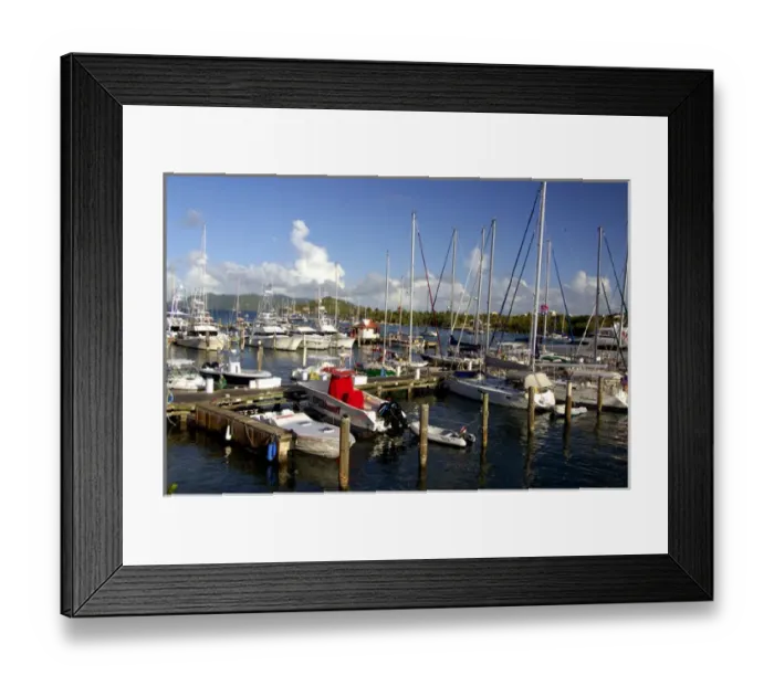 Framed Print : Caribbean, U. S. Virgin Islands, St. Thomas, Red Hook. Popular pier area near the ferry dock Framed Print : Caribbean, U. S. Virgin Islands, St. Thomas, Red Hook. Popular pier area near the ferry dock