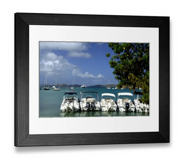 Framed Print : Caribbean, U. S. Virgin Islands, St. John, Cruz Bay. Boats in the harbor at Cruz Bay Framed Print : Caribbean, U. S. Virgin Islands, St. John, Cruz Bay. Boats in the harbor at Cruz Bay