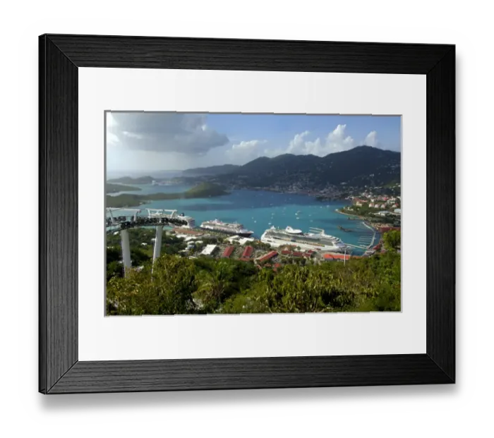 Framed Print : Caribbean, U. S. Virgin Islands, St. Thomas, Charlotte Amalie, Paradise Point, St. Thomas Skyride Framed Print : Caribbean, U. S. Virgin Islands, St. Thomas, Charlotte Amalie, Paradise Point, St. Thomas Skyride