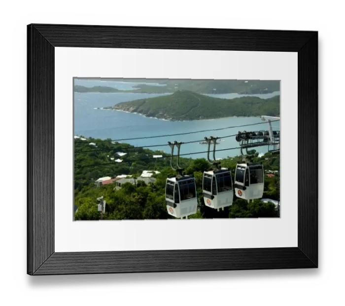 Framed Print : Caribbean, U. S. Virgin Islands, St. Thomas, Charlotte Amalie, Paradise Point. St Framed Print : Caribbean, U. S. Virgin Islands, St. Thomas, Charlotte Amalie, Paradise Point. St