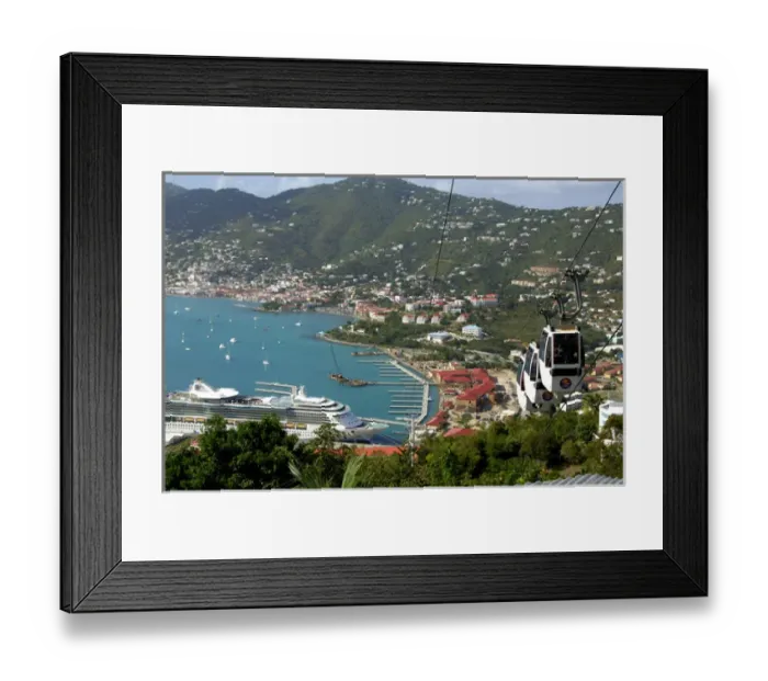 Framed Print : Caribbean, U. S. Virgin Islands, St. Thomas, Charlotte Amalie, Paradise Point, St. Thomas Skyride Framed Print : Caribbean, U. S. Virgin Islands, St. Thomas, Charlotte Amalie, Paradise Point, St. Thomas Skyride
