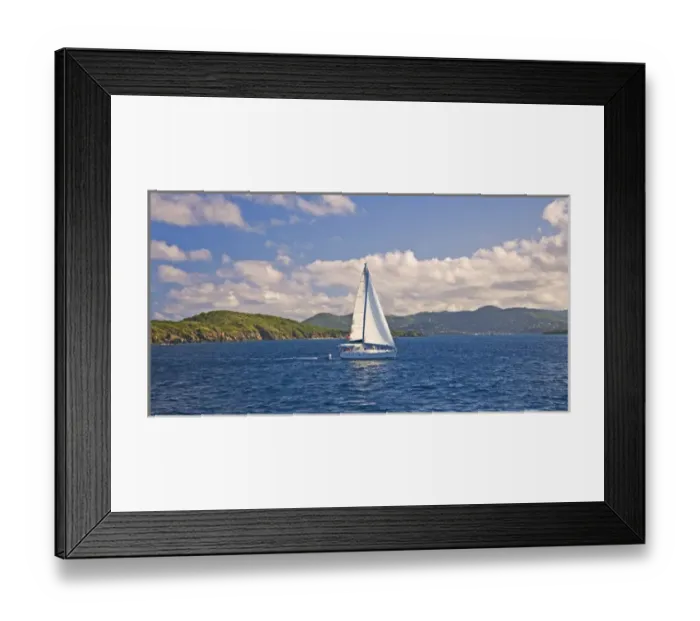 Framed Print : A view of a sail boat at Chrismas Cove, Great St. James Island U. S. Virgin Island Framed Print : A view of a sail boat at Chrismas Cove, Great St. James Island U. S. Virgin Island