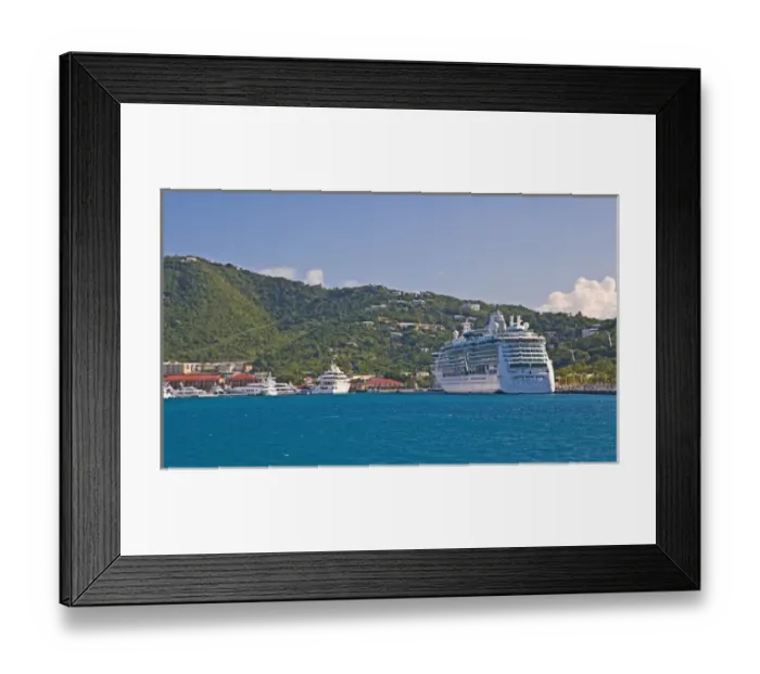Framed Print : Royal Caribbean Cruise Line at Hull Bay St. Thomas Framed Print : Royal Caribbean Cruise Line at Hull Bay St. Thomas