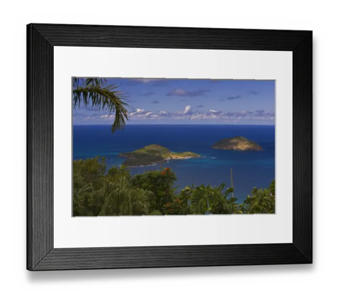 Framed Print : A scenic view of Hull Bay from Mountain Top Estates St. Thamas Framed Print : A scenic view of Hull Bay from Mountain Top Estates St. Thamas