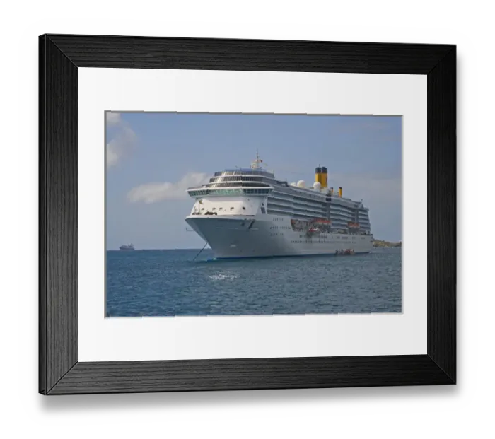 Framed Print : Coruso Cruise Line, The Costa Maditerranea Framed Print : Coruso Cruise Line, The Costa Maditerranea