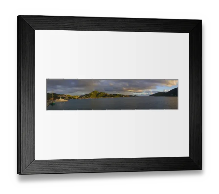 Framed Print : A view from St. Thomas out over the bay on a warm evening Framed Print : A view from St. Thomas out over the bay on a warm evening