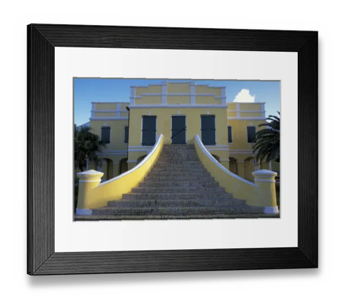 Framed Print : Caribbean, US Virgin Islands, St. Croix, Christiansted. Old Customs House, National