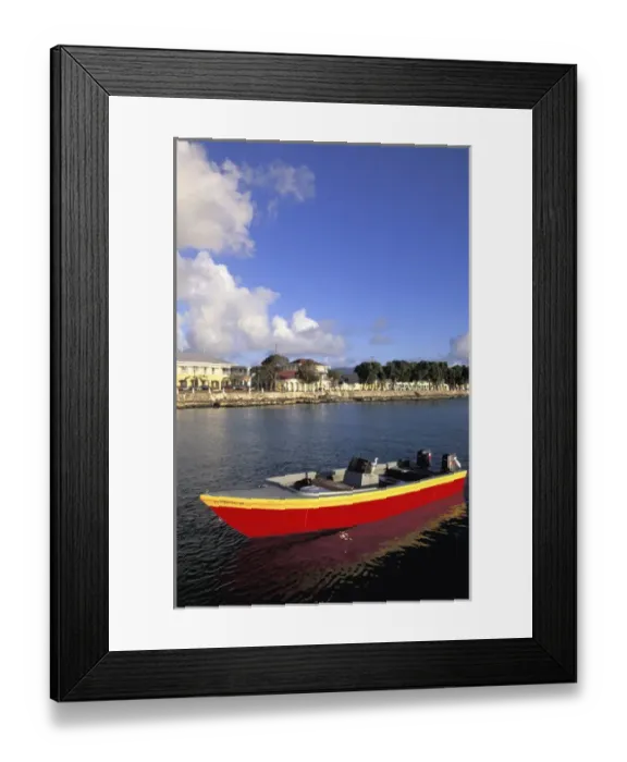 Framed Print : Caribbean, US Virgin Islands, St. Croix, Frederiksted. View of town from Fredriksted pier Framed Print : Caribbean, US Virgin Islands, St. Croix, Frederiksted. View of town from Fredriksted pier
