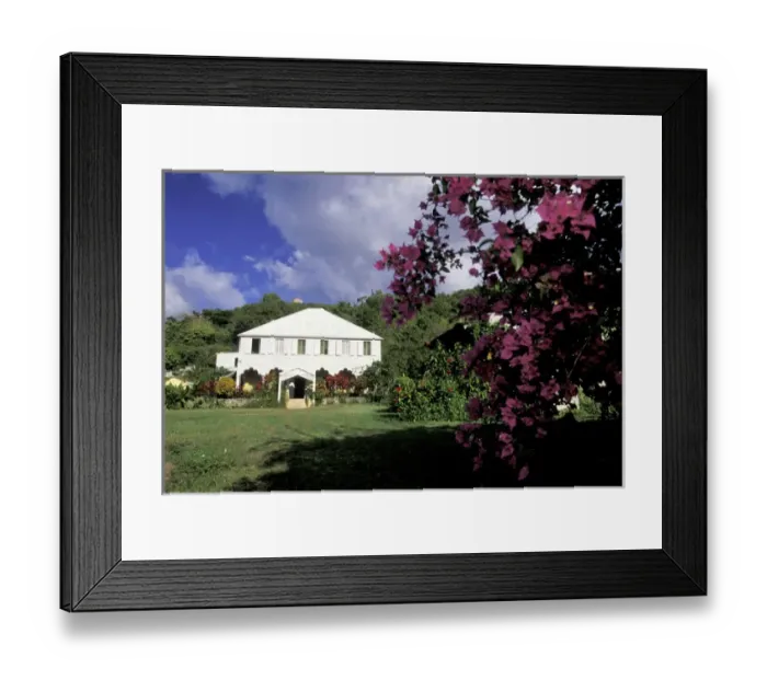 Framed Print : Caribbean, US Virgin Islands, St. Croix, Little La Grange. Lawaetz Family Museum Framed Print : Caribbean, US Virgin Islands, St. Croix, Little La Grange. Lawaetz Family Museum