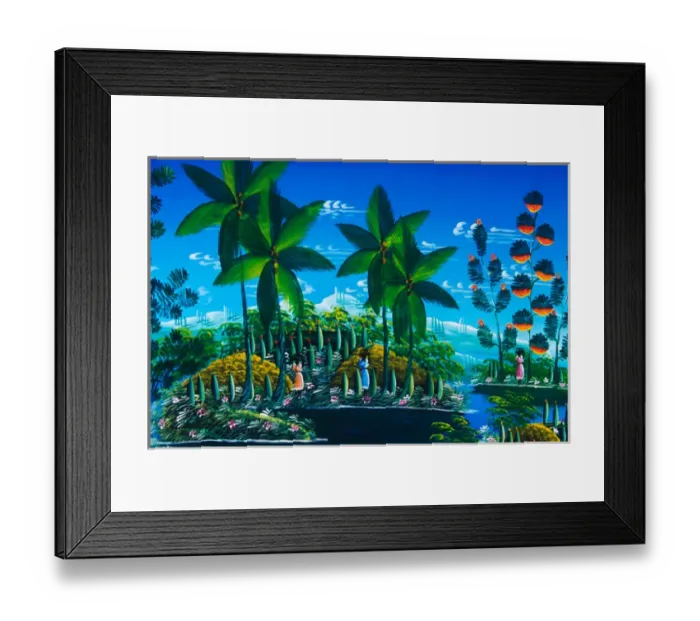 Framed Print : Shopping at the waterfront Public Market in Marigot, St Martin, Caribbean