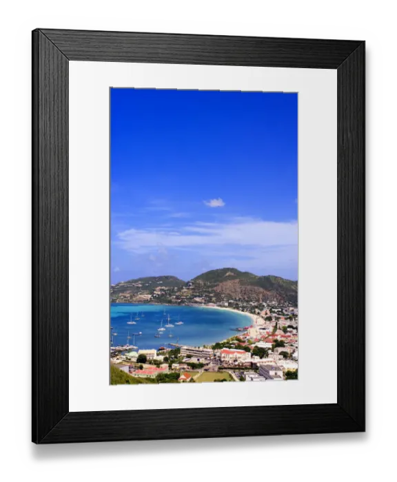 Framed Print : Philipsburg, capital of St. Maarten caribbean Framed Print : Philipsburg, capital of St. Maarten caribbean