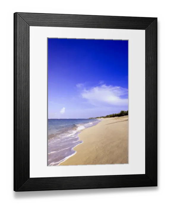 Framed Print : Baie Longue Long Bay beach, St. Martin, Caribbean