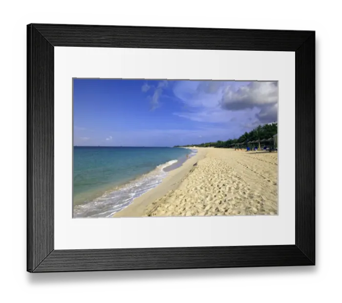 Framed Print : Baie Longue Long Bay beach, St. Martin, Caribbean Framed Print : Baie Longue Long Bay beach, St. Martin, Caribbean