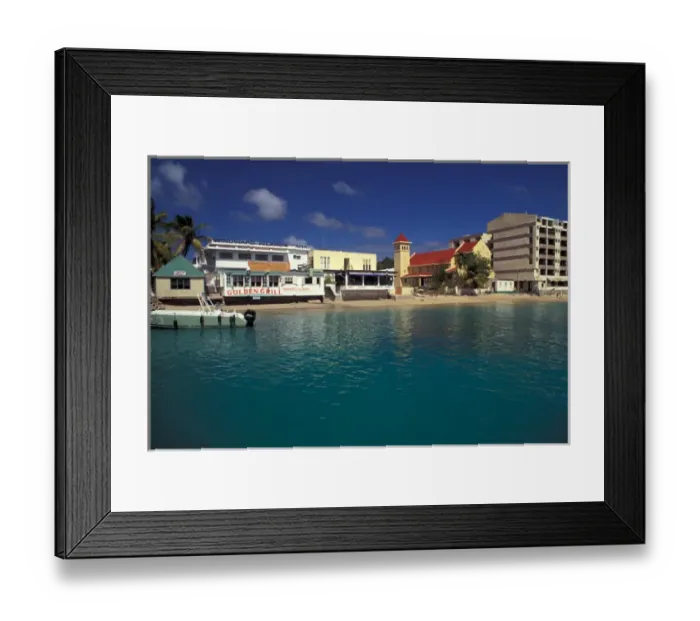 Framed Print : St. Martin, Philipsburg