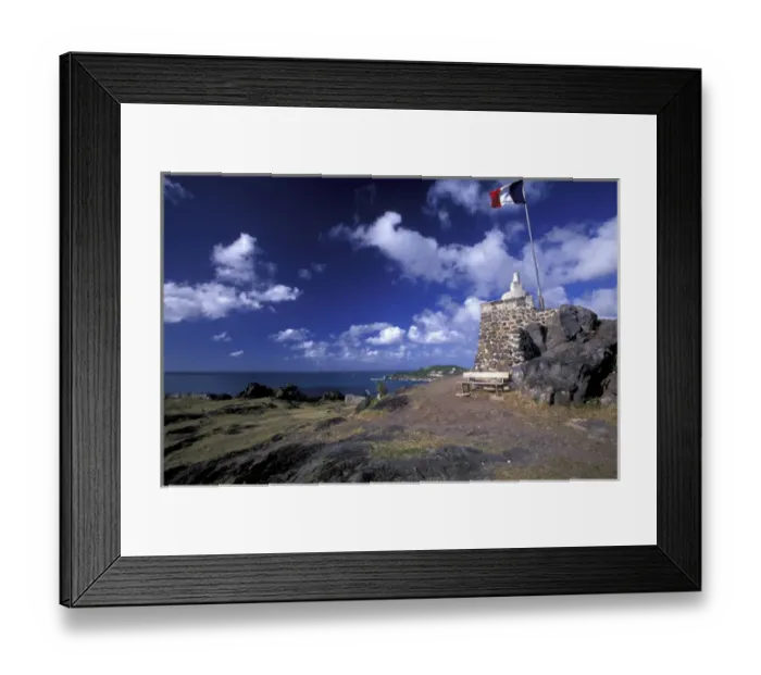 Framed Print : Caribbean, French West Indies, St. Martin Marigot; Fort Louis (b. 1790) Framed Print : Caribbean, French West Indies, St. Martin Marigot; Fort Louis (b. 1790)