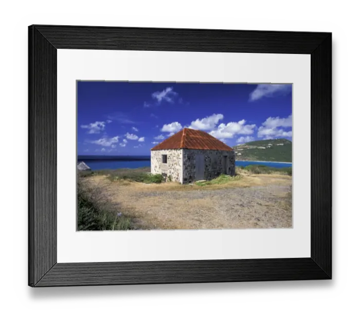 Framed Print : Caribbean, Netherlands Antilles, Saint Maarten. Fort Amsterdam, ruins of old Dutch fort Framed Print : Caribbean, Netherlands Antilles, Saint Maarten. Fort Amsterdam, ruins of old Dutch fort