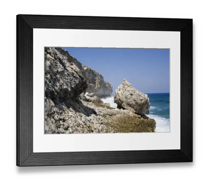 Framed Print : The Bluff southside, Cayman Brac, Cayman Islands, Caribbean