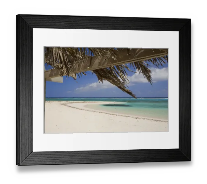 Framed Print : Sandy Point, Little Cayman, Cayman Islands, Caribbean