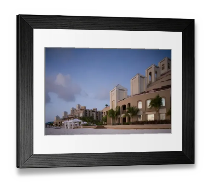 Framed Print : Cayman Islands, Grand Cayman Island, George Town, Hotel along Seven Mile Beach lining Framed Print : Cayman Islands, Grand Cayman Island, George Town, Hotel along Seven Mile Beach lining