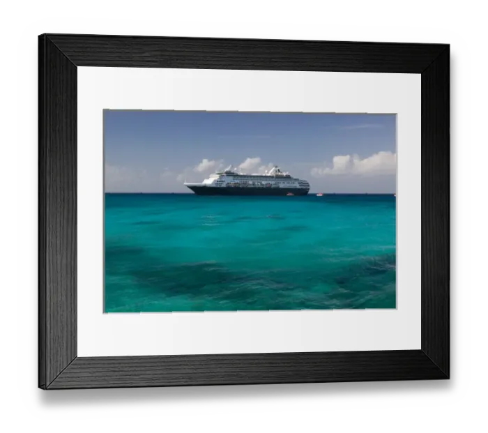 Framed Print : CAYMAN ISLANDS - GRAND CAYMAN - Georgetown: Holland America Cruise Ship Framed Print : CAYMAN ISLANDS - GRAND CAYMAN - Georgetown: Holland America Cruise Ship