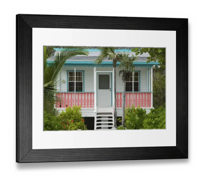 Framed Print : CAYMAN ISLANDS - CAYMAN BRAC - Goat Bay: Beach Cottage Framed Print : CAYMAN ISLANDS - CAYMAN BRAC - Goat Bay: Beach Cottage