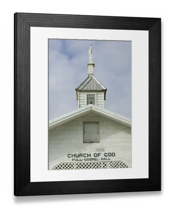 Framed Print : CAYMAN ISLANDS - CAYMAN BRAC - Spot Bay: Town Church Framed Print : CAYMAN ISLANDS - CAYMAN BRAC - Spot Bay: Town Church